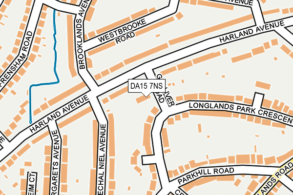DA15 7NS map - OS OpenMap – Local (Ordnance Survey)