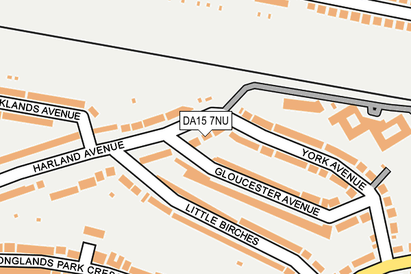DA15 7NU map - OS OpenMap – Local (Ordnance Survey)