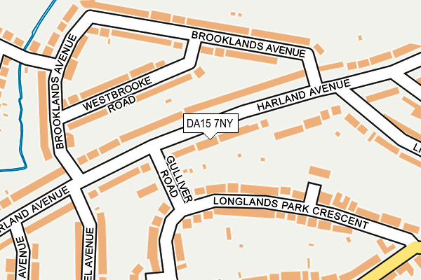 DA15 7NY map - OS OpenMap – Local (Ordnance Survey)
