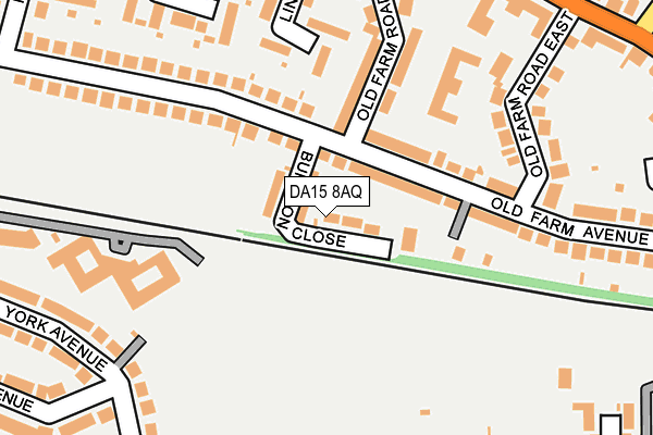 DA15 8AQ map - OS OpenMap – Local (Ordnance Survey)