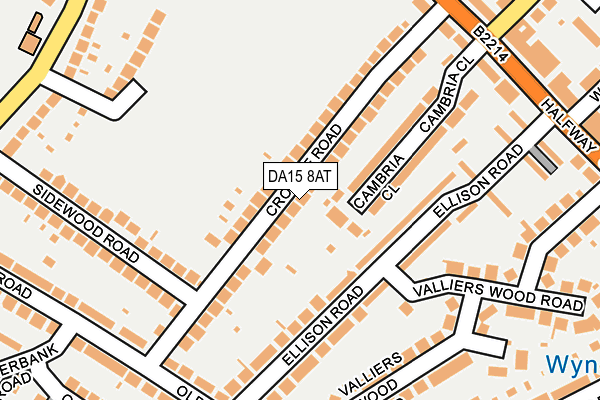 DA15 8AT map - OS OpenMap – Local (Ordnance Survey)