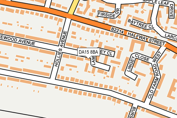DA15 8BA map - OS OpenMap – Local (Ordnance Survey)
