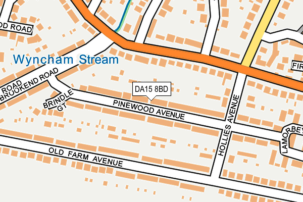 DA15 8BD map - OS OpenMap – Local (Ordnance Survey)