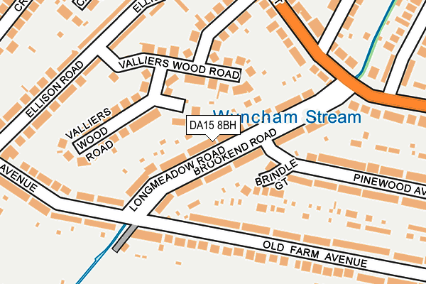 DA15 8BH map - OS OpenMap – Local (Ordnance Survey)