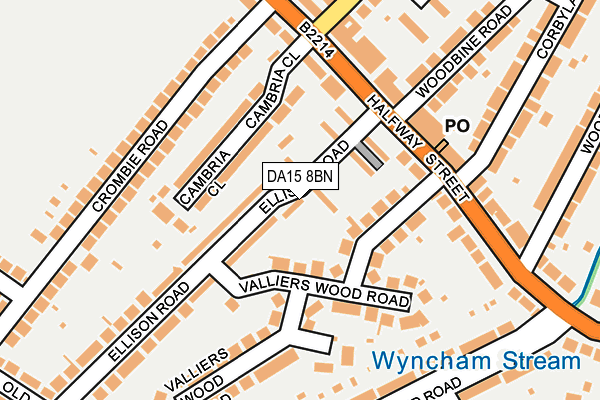 DA15 8BN map - OS OpenMap – Local (Ordnance Survey)