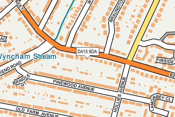 DA15 8DA map - OS OpenMap – Local (Ordnance Survey)
