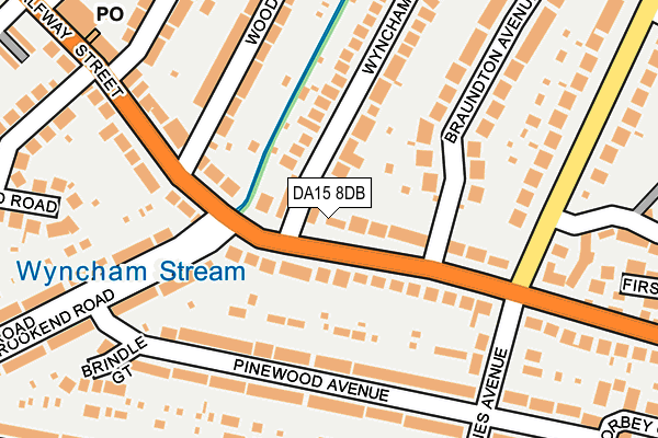 DA15 8DB map - OS OpenMap – Local (Ordnance Survey)