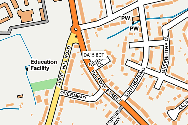 DA15 8DT map - OS OpenMap – Local (Ordnance Survey)