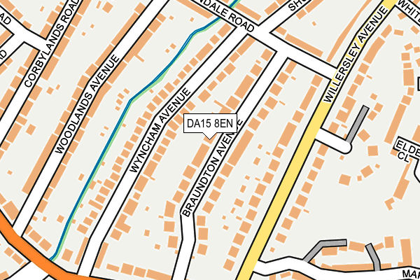 DA15 8EN map - OS OpenMap – Local (Ordnance Survey)