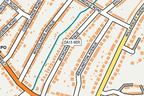 DA15 8ER map - OS OpenMap – Local (Ordnance Survey)