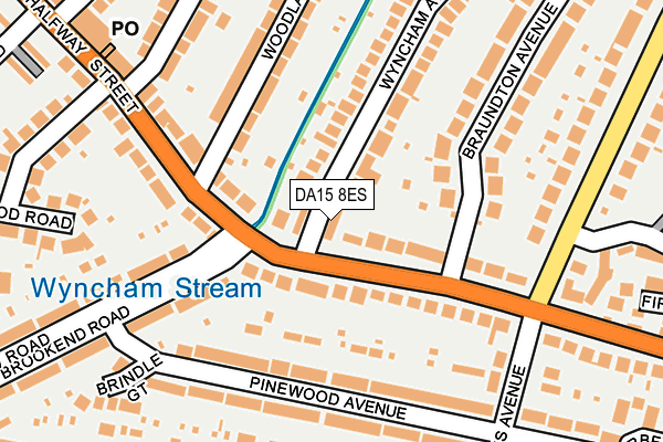 DA15 8ES map - OS OpenMap – Local (Ordnance Survey)
