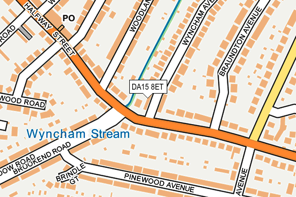 DA15 8ET map - OS OpenMap – Local (Ordnance Survey)