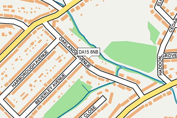 DA15 8NB map - OS OpenMap – Local (Ordnance Survey)