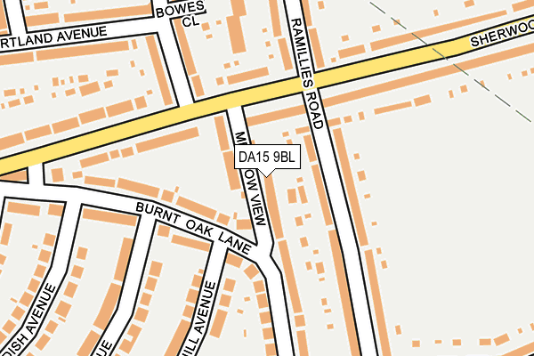 DA15 9BL map - OS OpenMap – Local (Ordnance Survey)