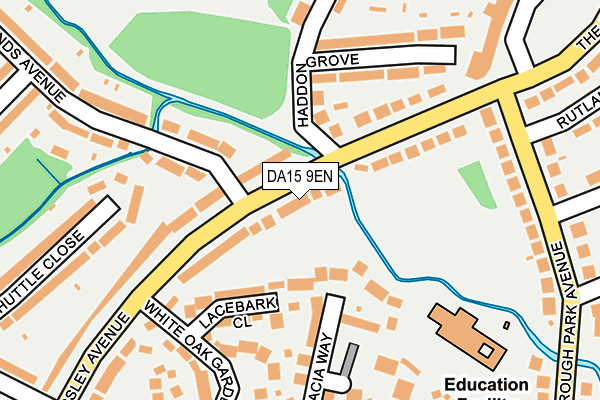 DA15 9EN map - OS OpenMap – Local (Ordnance Survey)