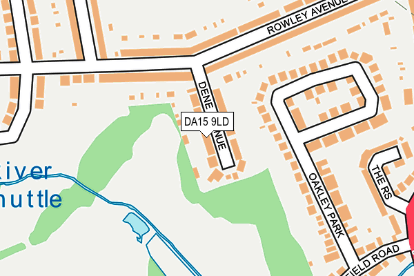 DA15 9LD map - OS OpenMap – Local (Ordnance Survey)