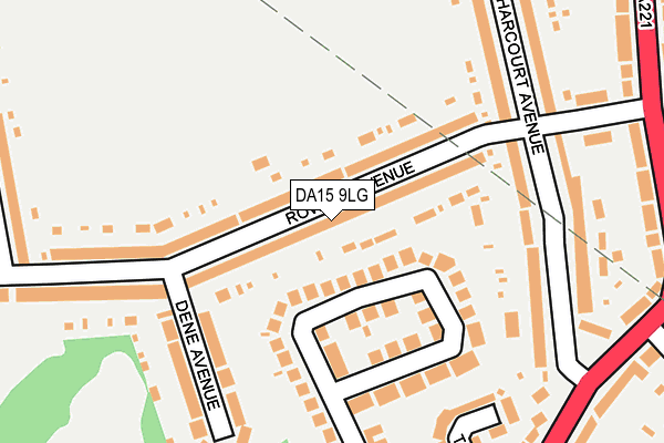 DA15 9LG map - OS OpenMap – Local (Ordnance Survey)
