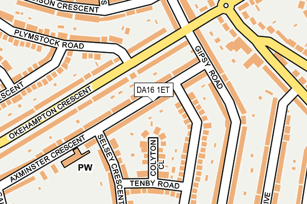 DA16 1ET map - OS OpenMap – Local (Ordnance Survey)