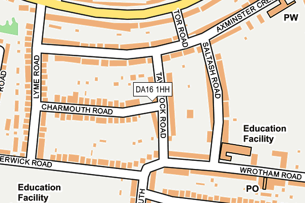 DA16 1HH map - OS OpenMap – Local (Ordnance Survey)