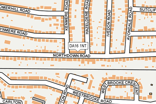 DA16 1NT map - OS OpenMap – Local (Ordnance Survey)