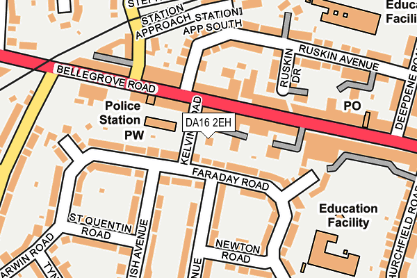 DA16 2EH map - OS OpenMap – Local (Ordnance Survey)
