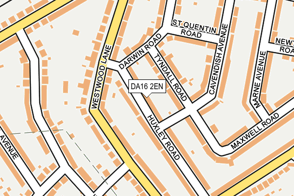 DA16 2EN map - OS OpenMap – Local (Ordnance Survey)