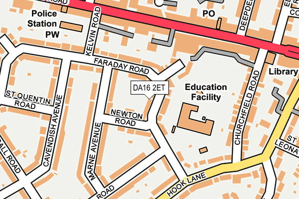 Map of M&S ESTATES LIMITED at local scale