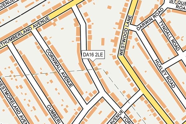 DA16 2LE map - OS OpenMap – Local (Ordnance Survey)
