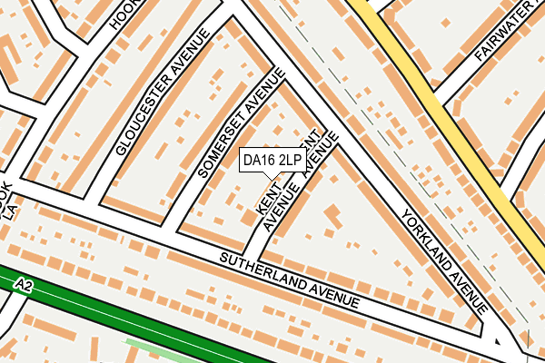 DA16 2LP map - OS OpenMap – Local (Ordnance Survey)