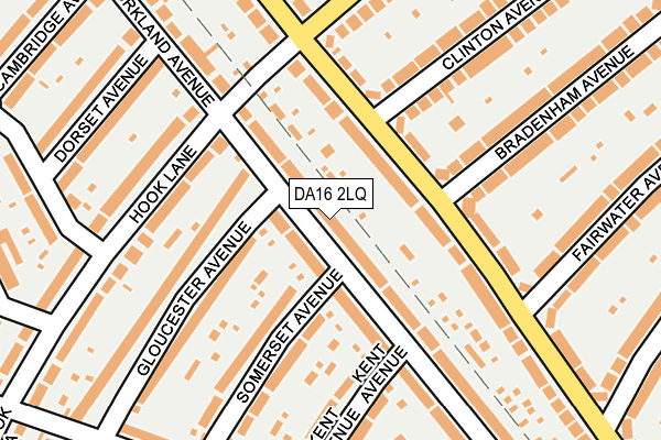 DA16 2LQ map - OS OpenMap – Local (Ordnance Survey)