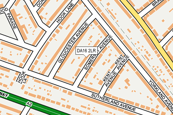 DA16 2LR map - OS OpenMap – Local (Ordnance Survey)