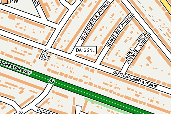 DA16 2NL map - OS OpenMap – Local (Ordnance Survey)
