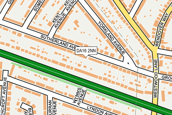 DA16 2NN map - OS OpenMap – Local (Ordnance Survey)