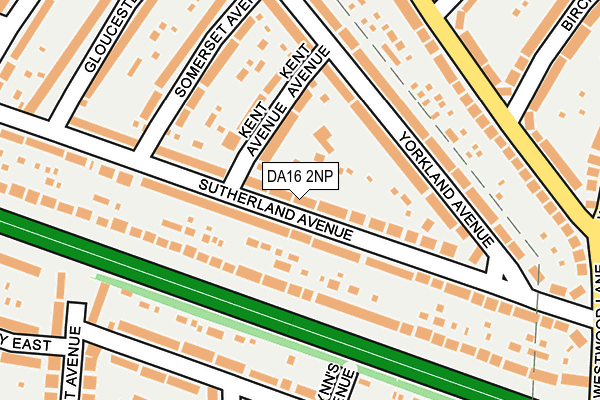DA16 2NP map - OS OpenMap – Local (Ordnance Survey)