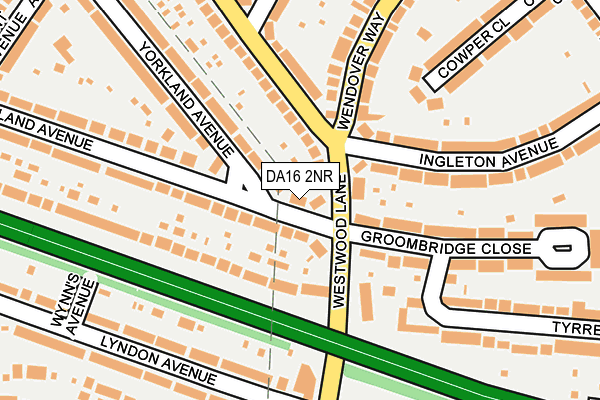 DA16 2NR map - OS OpenMap – Local (Ordnance Survey)