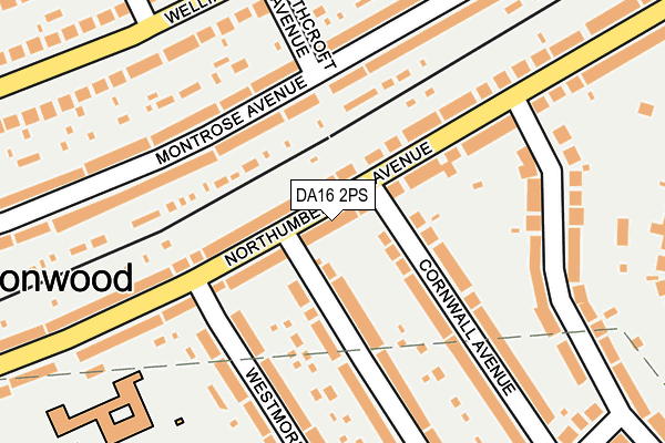 DA16 2PS map - OS OpenMap – Local (Ordnance Survey)