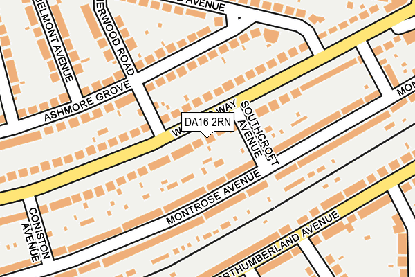 DA16 2RN map - OS OpenMap – Local (Ordnance Survey)
