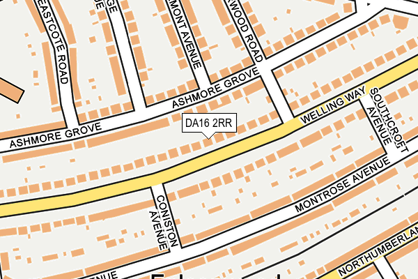 DA16 2RR map - OS OpenMap – Local (Ordnance Survey)