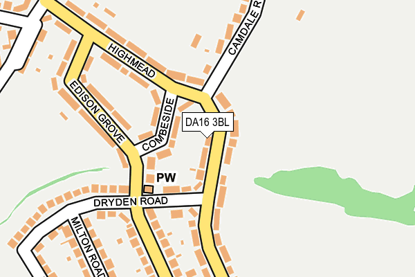 DA16 3BL map - OS OpenMap – Local (Ordnance Survey)