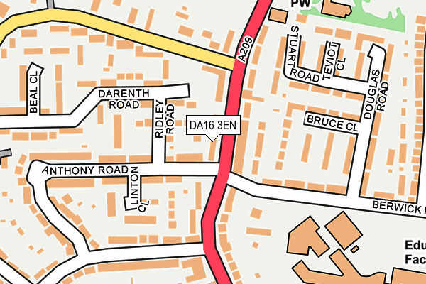 DA16 3EN map - OS OpenMap – Local (Ordnance Survey)