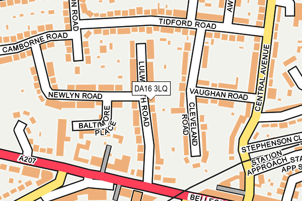 DA16 3LQ map - OS OpenMap – Local (Ordnance Survey)