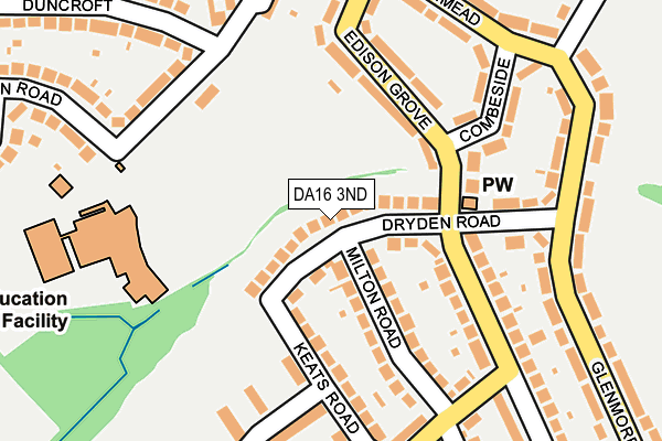 DA16 3ND map - OS OpenMap – Local (Ordnance Survey)