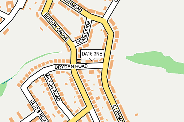 DA16 3NE map - OS OpenMap – Local (Ordnance Survey)
