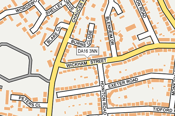 DA16 3NN map - OS OpenMap – Local (Ordnance Survey)