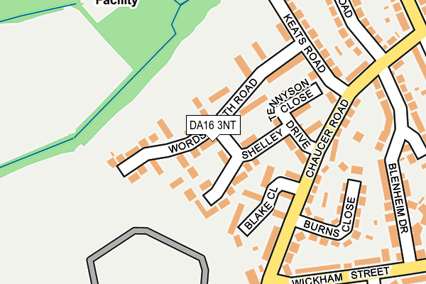 DA16 3NT map - OS OpenMap – Local (Ordnance Survey)