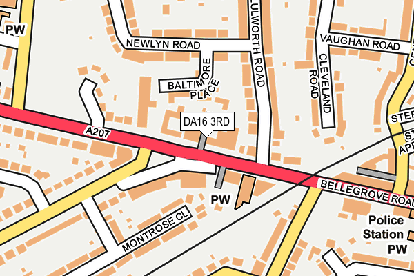 DA16 3RD map - OS OpenMap – Local (Ordnance Survey)