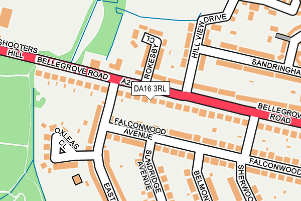 DA16 3RL map - OS OpenMap – Local (Ordnance Survey)