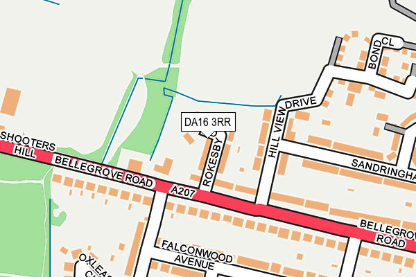 DA16 3RR map - OS OpenMap – Local (Ordnance Survey)