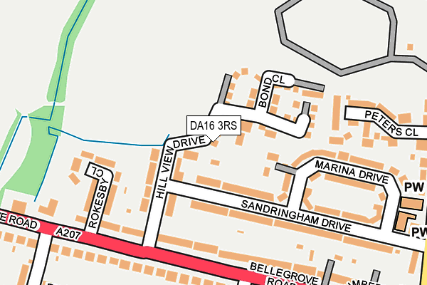 DA16 3RS map - OS OpenMap – Local (Ordnance Survey)