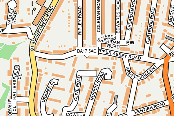 DA17 5AQ map - OS OpenMap – Local (Ordnance Survey)